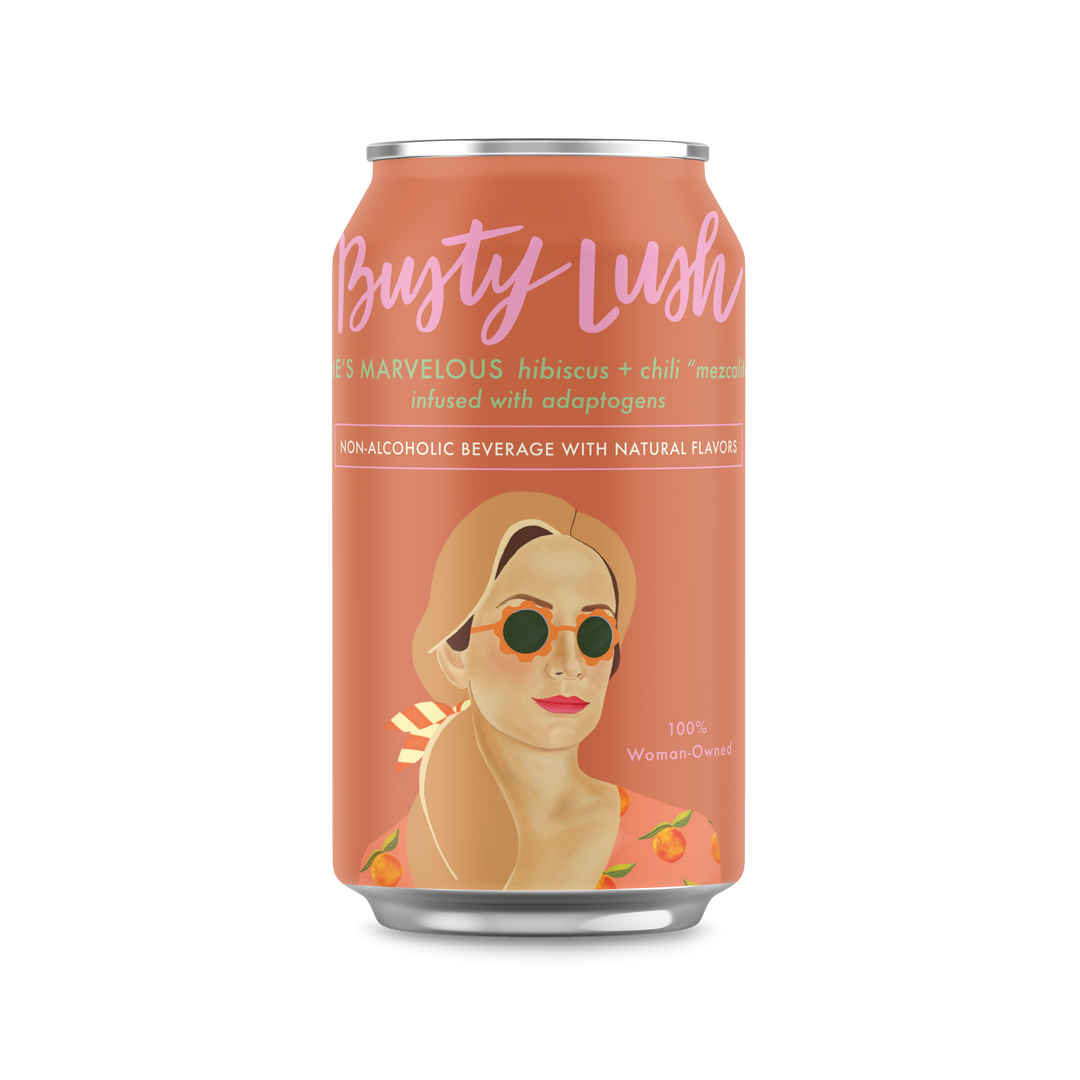 Busty Lush She's Marvelous Hibiscus & Chili Mezcalita with adaptogens