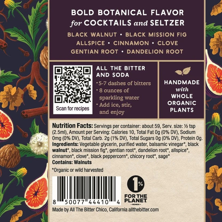 All the Bitter Fig and Walnut Non-Alcoholic Bitters
