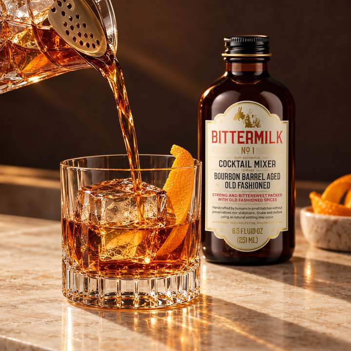 Bittermilk No. 1 Bourbon Barrel Aged Old Fashioned