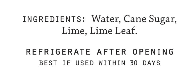 El Guapo Lime Cordial Syrup