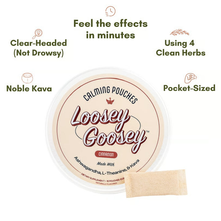Loosey Goosey Cinnamon Kava Calming Pouches