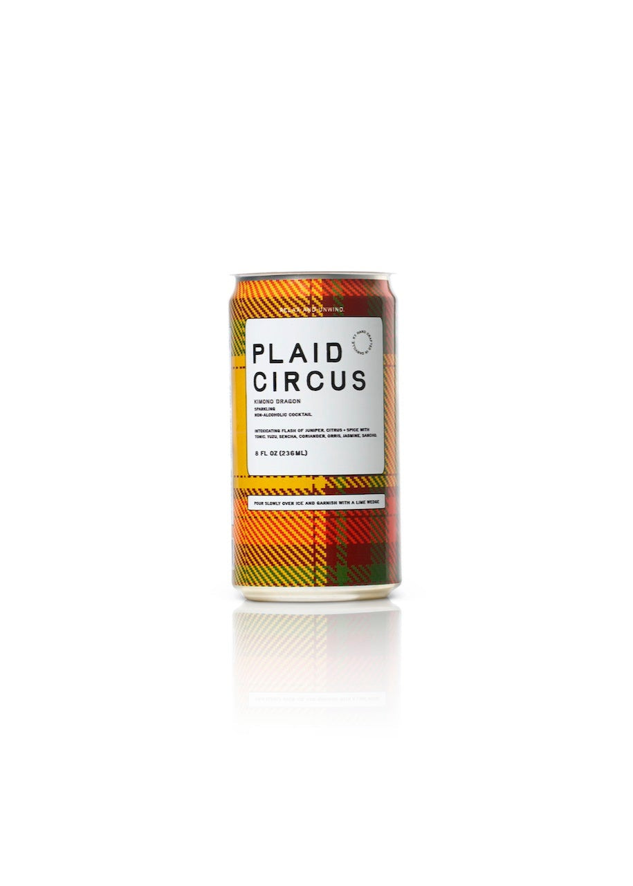Plaid Circus Kimono Dragon Non-Alcoholic Ready-to-Drink