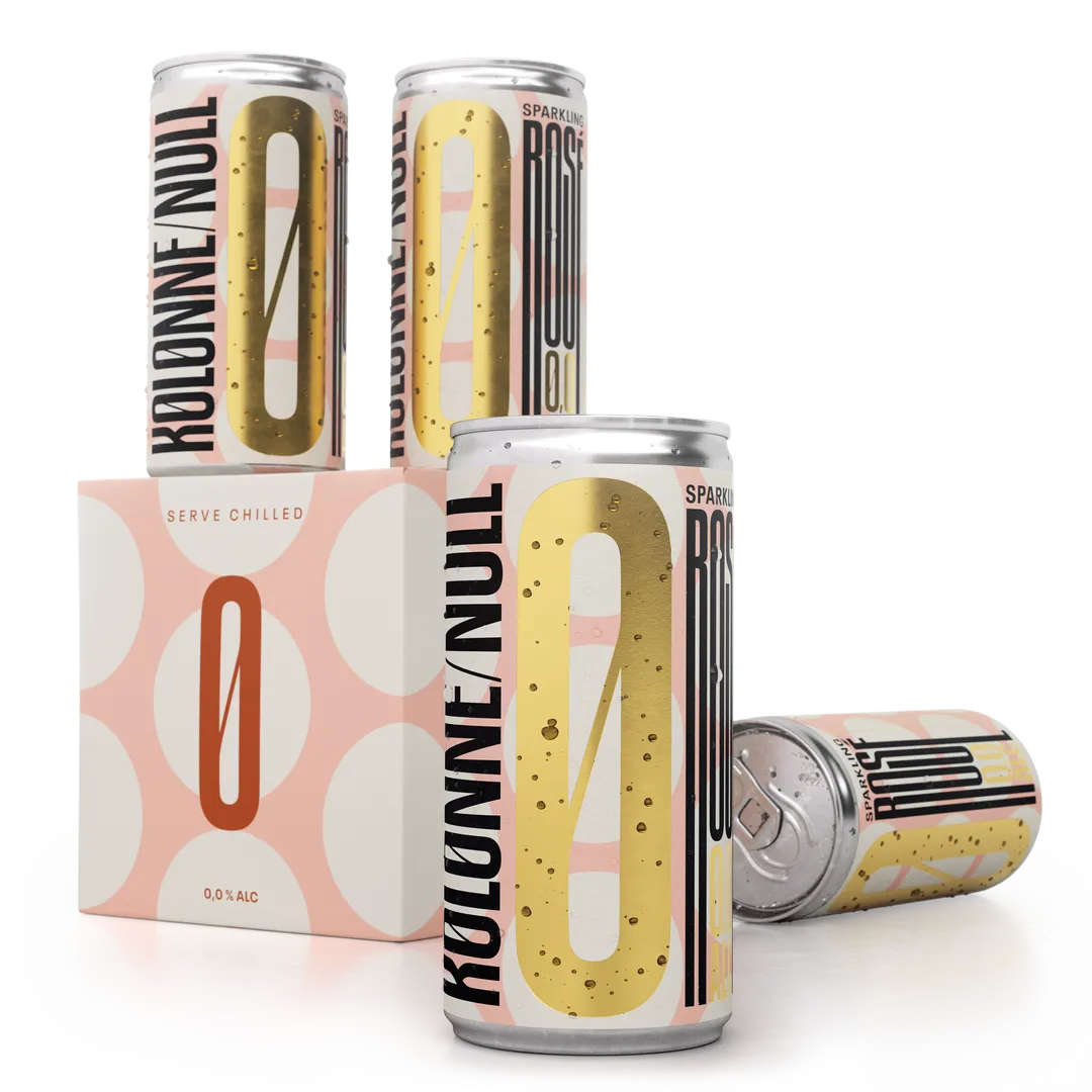 Kolonne Null Sparkling Rose in a Can 4 Pack
