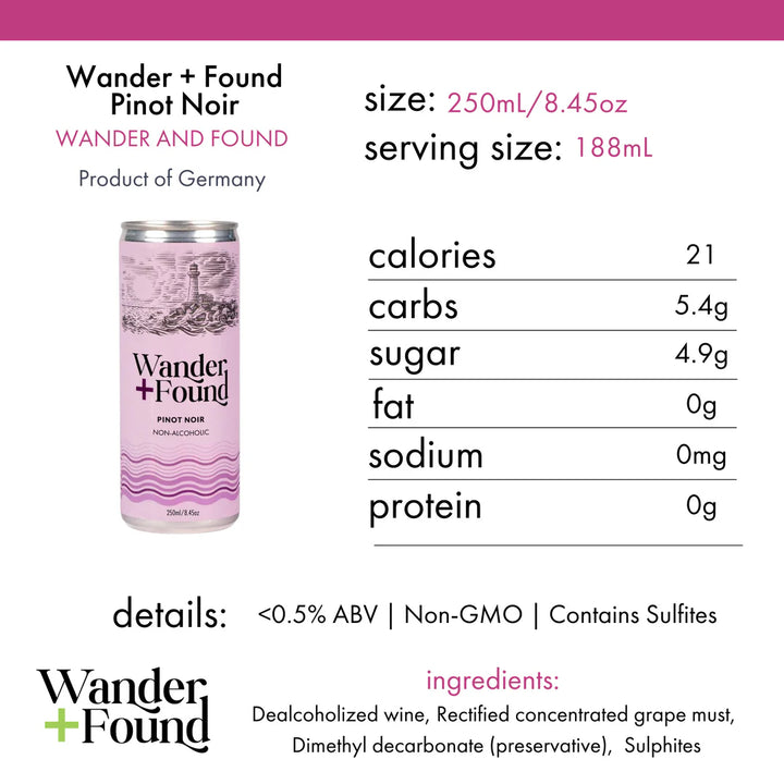 Wander & Found Pinot Noir Can