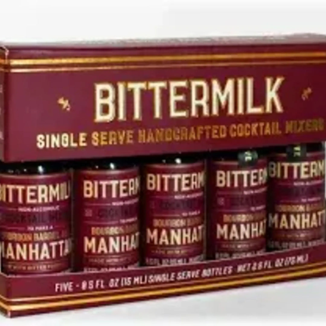 Bittermilk Single Serve Bourbon Barrel Aged Manhattan - 5 Pack