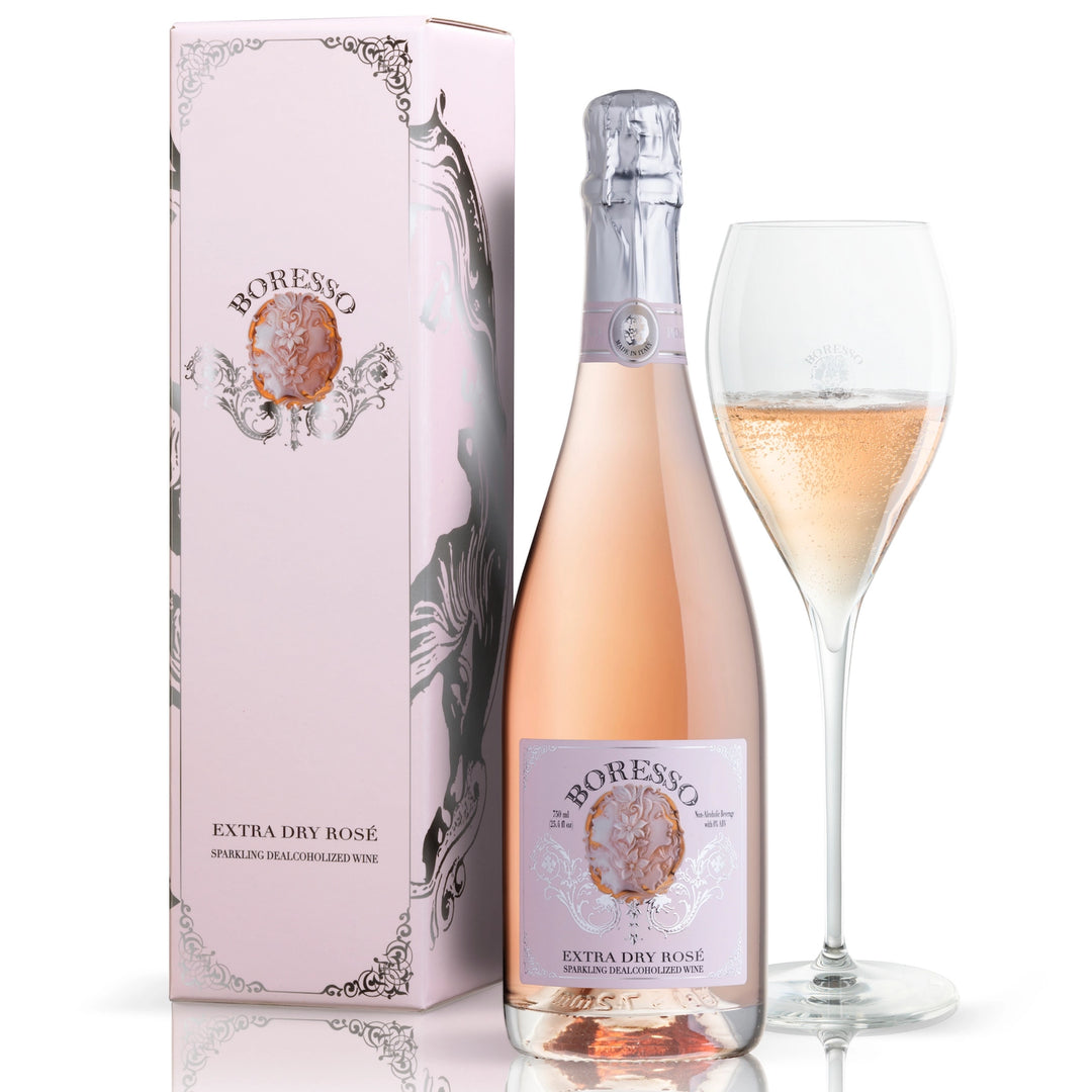 Boresso Extra Dry Non-Alcoholic Sparkling Rose Wine